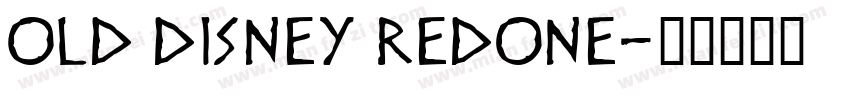 Old disney redone字体转换